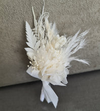 Load image into Gallery viewer, Everlasting flowers school formal / prom set – corsage, buttonhole & hair flowers