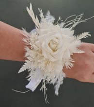 Load image into Gallery viewer, Everlasting flowers school formal / prom set – corsage, buttonhole & hair flowers
