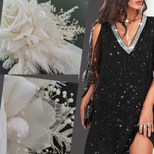 Load image into Gallery viewer, Everlasting flowers school formal / prom corsage – White with glitter