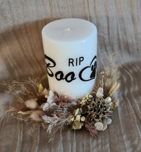 Load image into Gallery viewer, Pet Memory dog /cat preserved flowers reef & candle set - Autumn gold