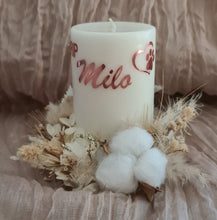 Load image into Gallery viewer, Pet Memory dog /cat preserved flowers reef & candle set - Cotton flower