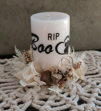Load image into Gallery viewer, Pet Memory dog /cat preserved flowers reef & candle set - Boho
