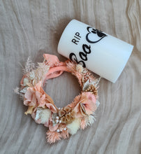 Load image into Gallery viewer, Pet Memory dog /cat Everlasting flowers reef & candle set - Peach orange