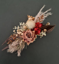Load image into Gallery viewer, Double Everlasting flowers cake topper in rustic warm tones