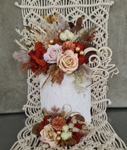 Load image into Gallery viewer, Double floral cake topper - rustic warm tones