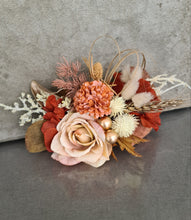 Load image into Gallery viewer, Double floral cake topper - rustic warm tones