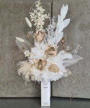 Load image into Gallery viewer, Designer perfume box Everlasting preserved flowers neutral & gold