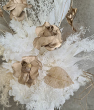 Load image into Gallery viewer, Designer perfume box Everlasting preserved flowers neutral & gold