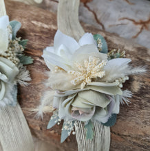 Load image into Gallery viewer, School formal / wedding corsage white & sage green