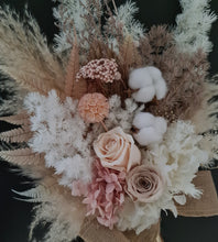 Load image into Gallery viewer, Wedding elopement bridal bouquet & buttonhole set – Blush Preserved Flowers