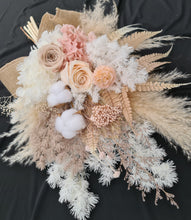 Load image into Gallery viewer, Wedding elopement bridal bouquet & buttonhole set – Blush Preserved Flowers