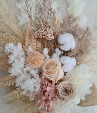 Load image into Gallery viewer, Wedding elopement bridal bouquet & buttonhole set – Blush Preserved Flowers