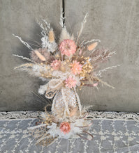 Load image into Gallery viewer, Double floral cake topper – Boho blush