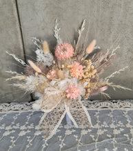 Load image into Gallery viewer, Double floral cake topper – Boho blush