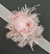 Load image into Gallery viewer, Blush flowers mini corsage & buttonhole - wedding flower girl / boy