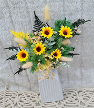 Load image into Gallery viewer, Everlasting flowers Sunflower cake topper - yellow/ green