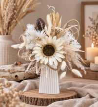 Load image into Gallery viewer, Everlasting flowers Sunflower cake topper - Neutral