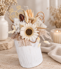 Load image into Gallery viewer, Everlasting flowers Sunflower cake topper - Neutral