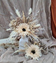Load image into Gallery viewer, 2 x Everlasting flowers Sunflower cake topper - Neutral