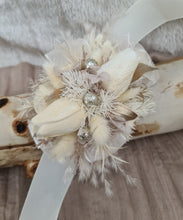 Load image into Gallery viewer, Everlasting flowers nude & champagne corsage w tulip - School formal / Wedding