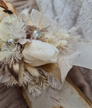 Load image into Gallery viewer, Everlasting flowers nude & champagne corsage w tulip - School formal / Wedding