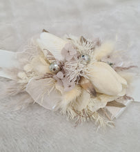 Load image into Gallery viewer, Everlasting flowers nude & champagne corsage w tulip - School formal / Wedding