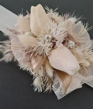 Load image into Gallery viewer, Everlasting flowers nude & champagne corsage w tulip - School formal / Wedding