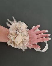 Load image into Gallery viewer, Everlasting flowers nude & champagne corsage w tulip - School formal / Wedding