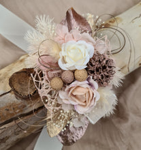 Load image into Gallery viewer, Everlasting flowers blush & rose gold corsage - School formal / Wedding