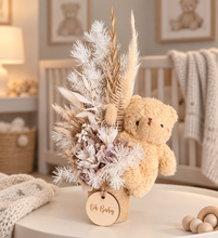Load image into Gallery viewer, Gorgeous everlasting flowers boho OH BABY mini flowers with bear