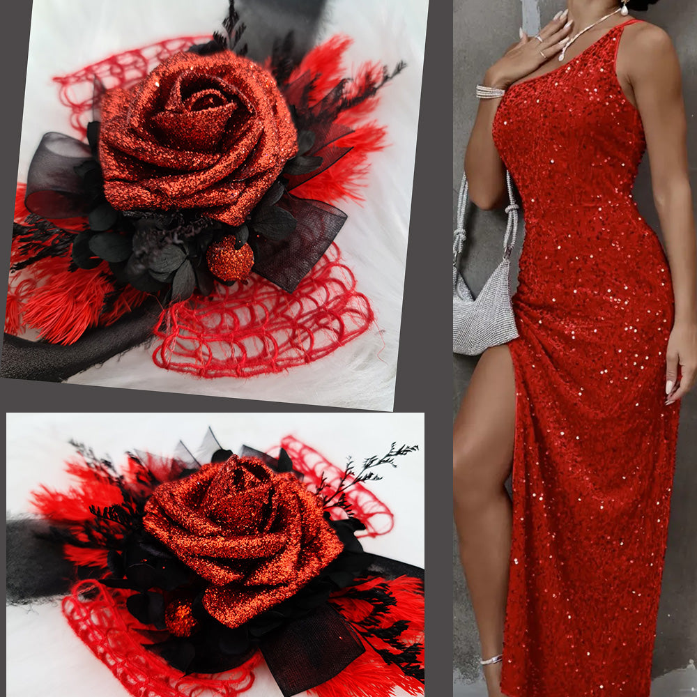 open lace back dress V Neck Short Black Red Prom Dresses, Short Red Black Formal Homecoming   jbydress
