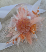 Load image into Gallery viewer, Fully preserved peach colour corsage - School formal / Wedding