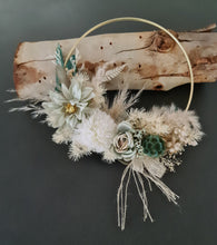 Load image into Gallery viewer, Everlasting flowers Wedding hoop green & neutral - flower girl / bridesmaid