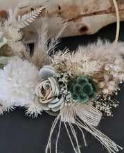 Load image into Gallery viewer, Everlasting flowers Wedding hoop green & neutral - flower girl / bridesmaid