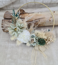 Load image into Gallery viewer, Everlasting flowers Wedding hoop green & neutral - flower girl / bridesmaid