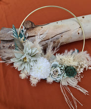 Load image into Gallery viewer, Everlasting flowers Wedding hoop green & neutral - flower girl / bridesmaid