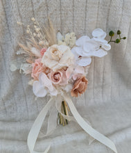 Load image into Gallery viewer, Everlasting flowers bridal bouquet in blush and neutral
