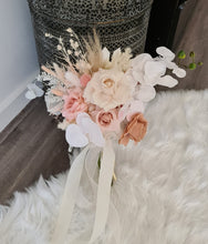 Load image into Gallery viewer, Everlasting flowers bridal bouquet in blush and neutral