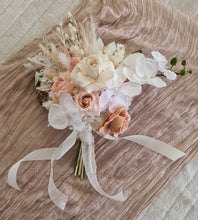 Load image into Gallery viewer, Everlasting flowers bridal bouquet in blush and neutral
