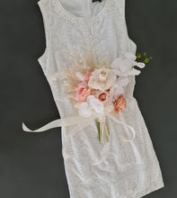 Load image into Gallery viewer, Everlasting flowers bridal bouquet in blush and neutral