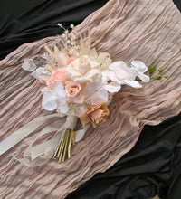 Load image into Gallery viewer, Everlasting flowers bridal bouquet in blush and neutral