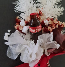 Load image into Gallery viewer, Preserved flowers fancy buttonhole with Coca Cola bottle – Groom, groomsmen, school formal – Style 2
