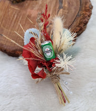 Load image into Gallery viewer, Preserved flowers fancy buttonhole with Heineken beer can – Groom, groomsmen, school formal