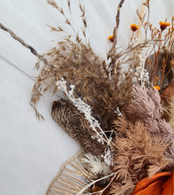 Load image into Gallery viewer, Everlasting flowers rustic deep orange rose rusty hydrangeas Elopement set - Bridal bouquet and buttonhole