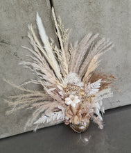 Load image into Gallery viewer, Boho preserved flowers in unique pot w Happy Birthday tag