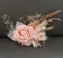 Load image into Gallery viewer, 2 x Flower cake topper in blush, sage & gold