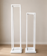 Load image into Gallery viewer, White Wooden Stands - HIRE ONLY