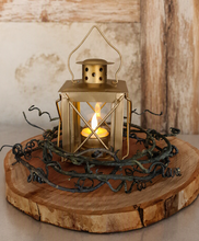 Load image into Gallery viewer, Small Rustic Golden lantern - HIRE ONLY