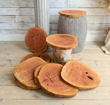 Load image into Gallery viewer, Rustic wood rounds (30cm) - HIRE ONLY