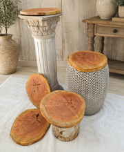 Load image into Gallery viewer, Rustic wood rounds (30cm) - HIRE ONLY
